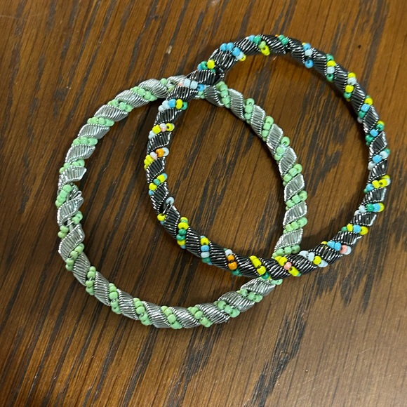 Colorful Beaded Bangles - Picture 2 of 4